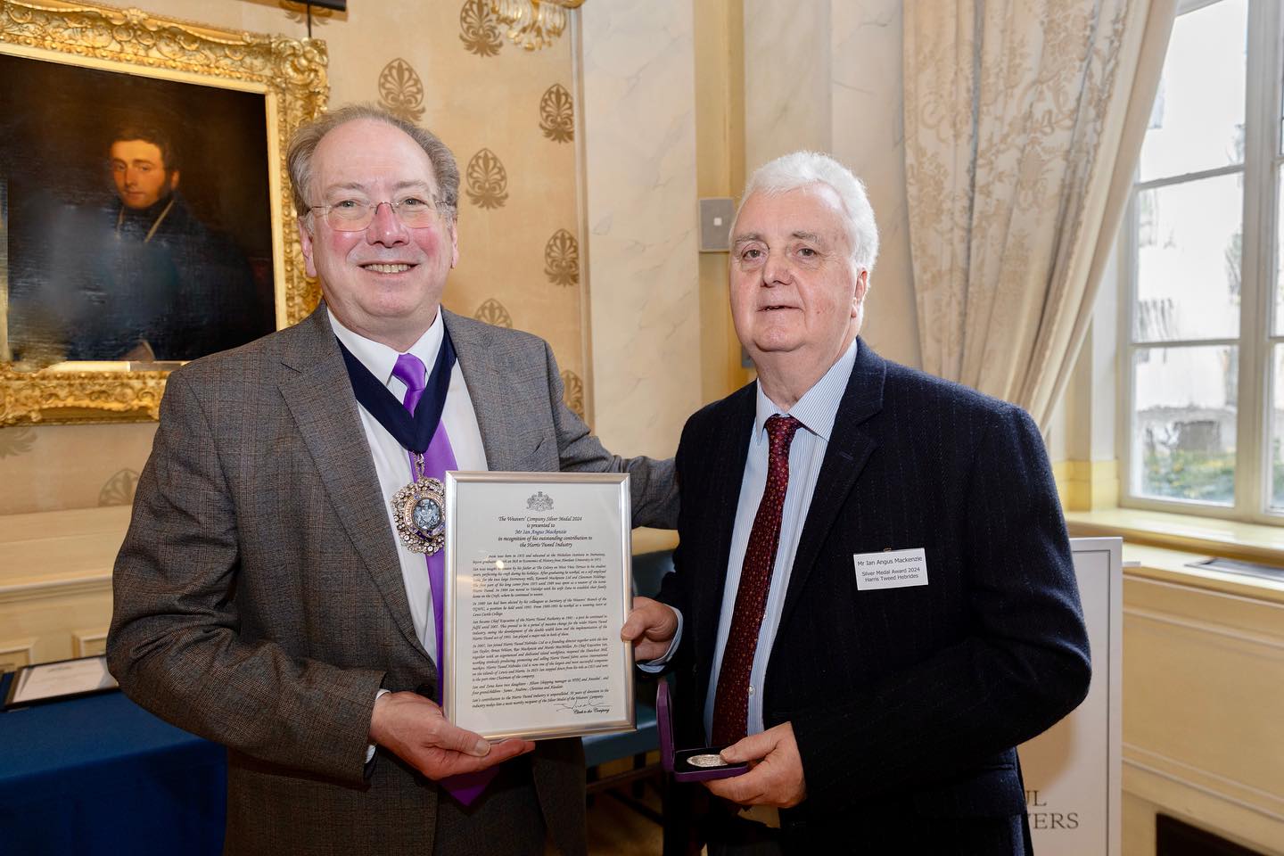 Weavers silver medal for Ian Angus