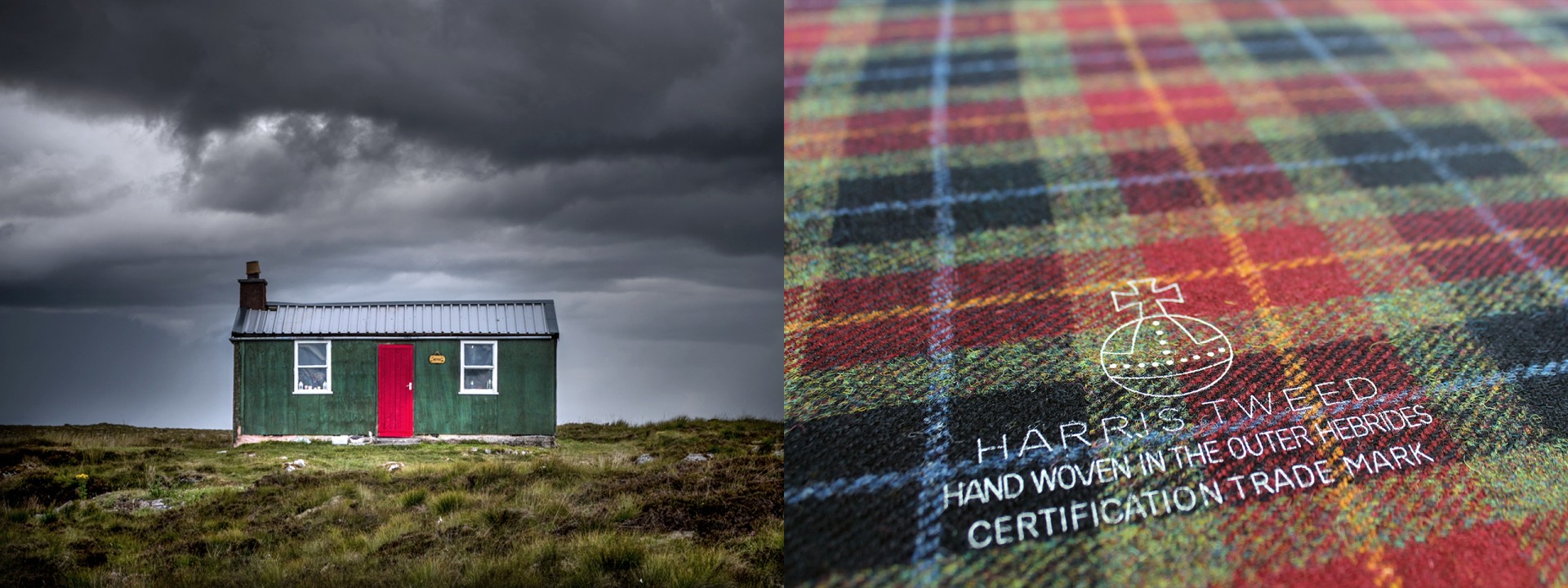 Harris tweed shed check