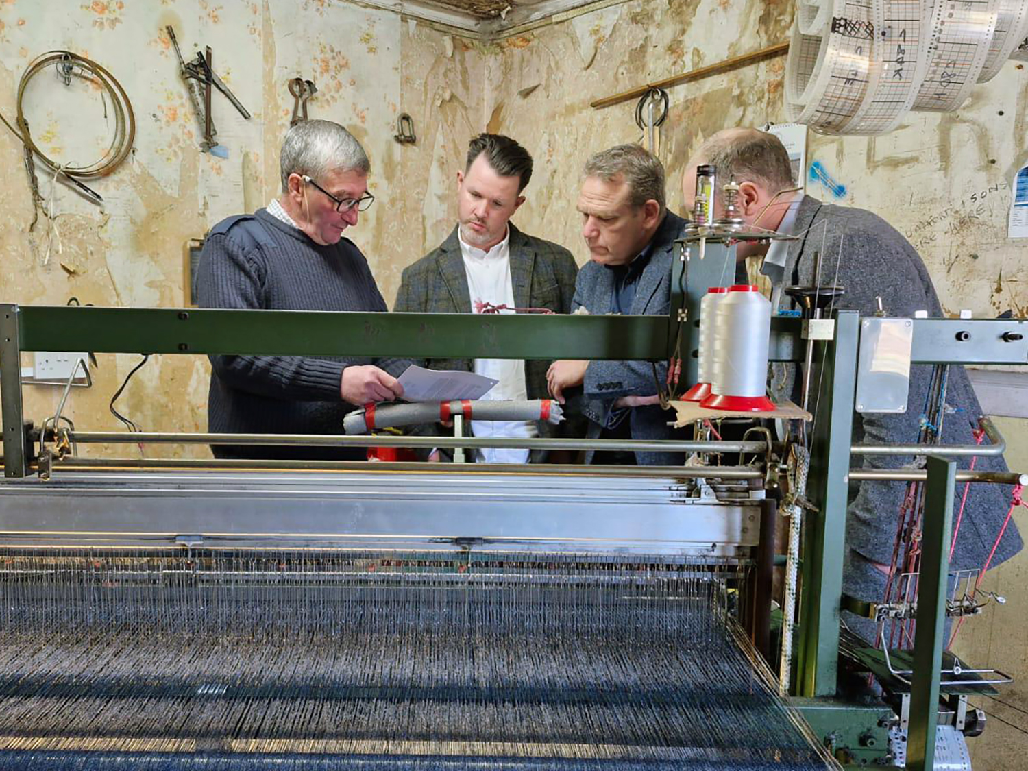 Donegal Tweed group visit - The Harris Tweed Authority